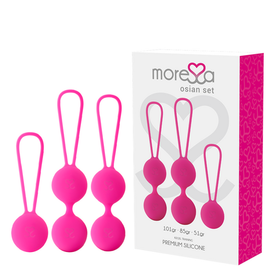 Moressa - set osian premium silicone rosa (osian one - 51 g | osian two - 101 g | osian three 85 g)