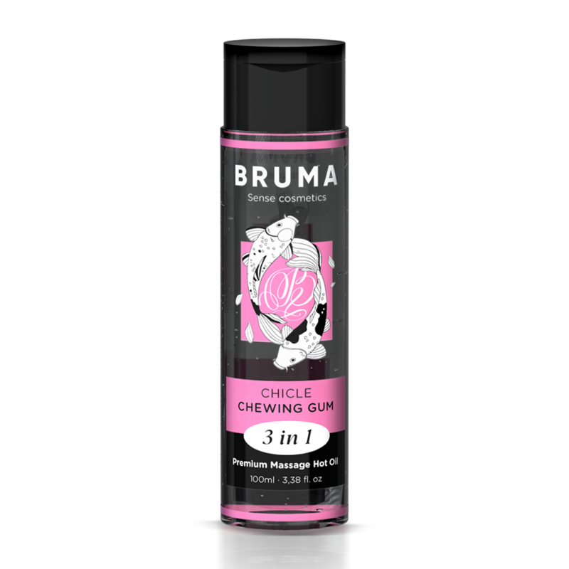 Bruma - olio da massaggio premium effetto calore sapore gomma 3 in 1 - 100 ml