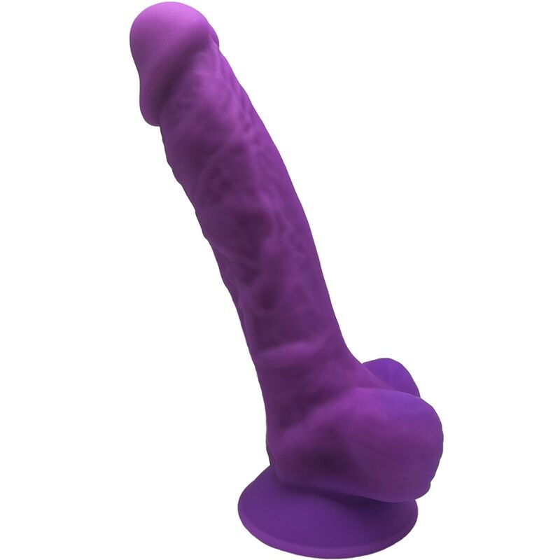 SILEXD - MODELLO 1 PENE REALISTICO PREMIUM SILEXPAN SILICONE VIOLA 17.5 CM