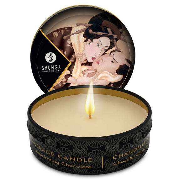 Shunga - mini caress by candelight candela da massaggio al cioccolato 30 ml