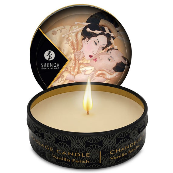Shunga - mini caress by candelight candela da massaggio vaniglia 30 ml