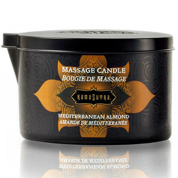 Kamasutra - candela da massaggio alla mandorla mediterranea 170gr